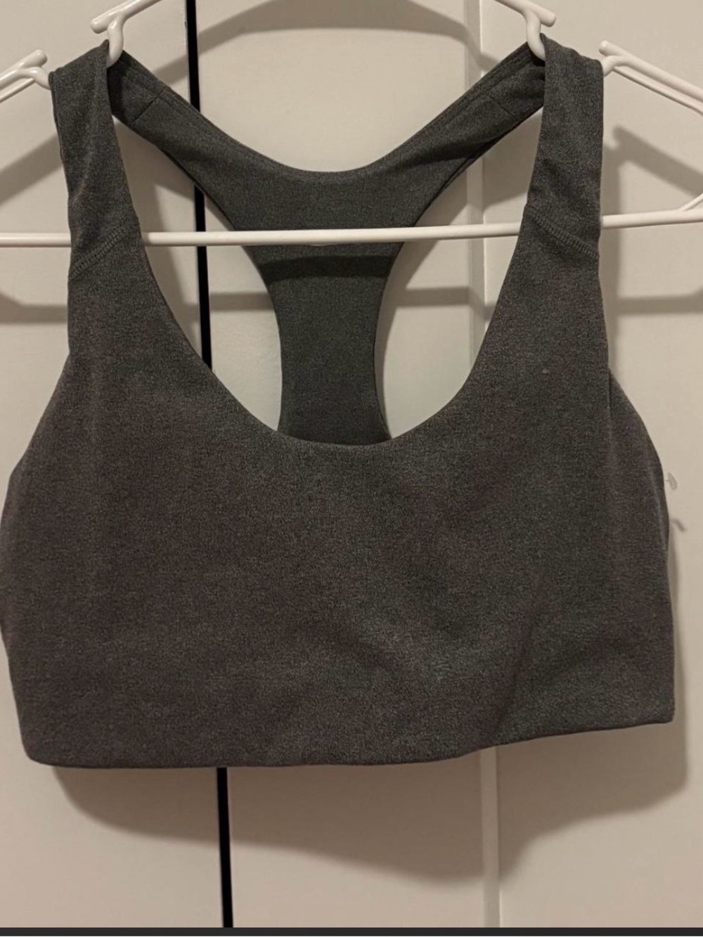 Old Navy Charcoal Gray Racerback Sports Bra